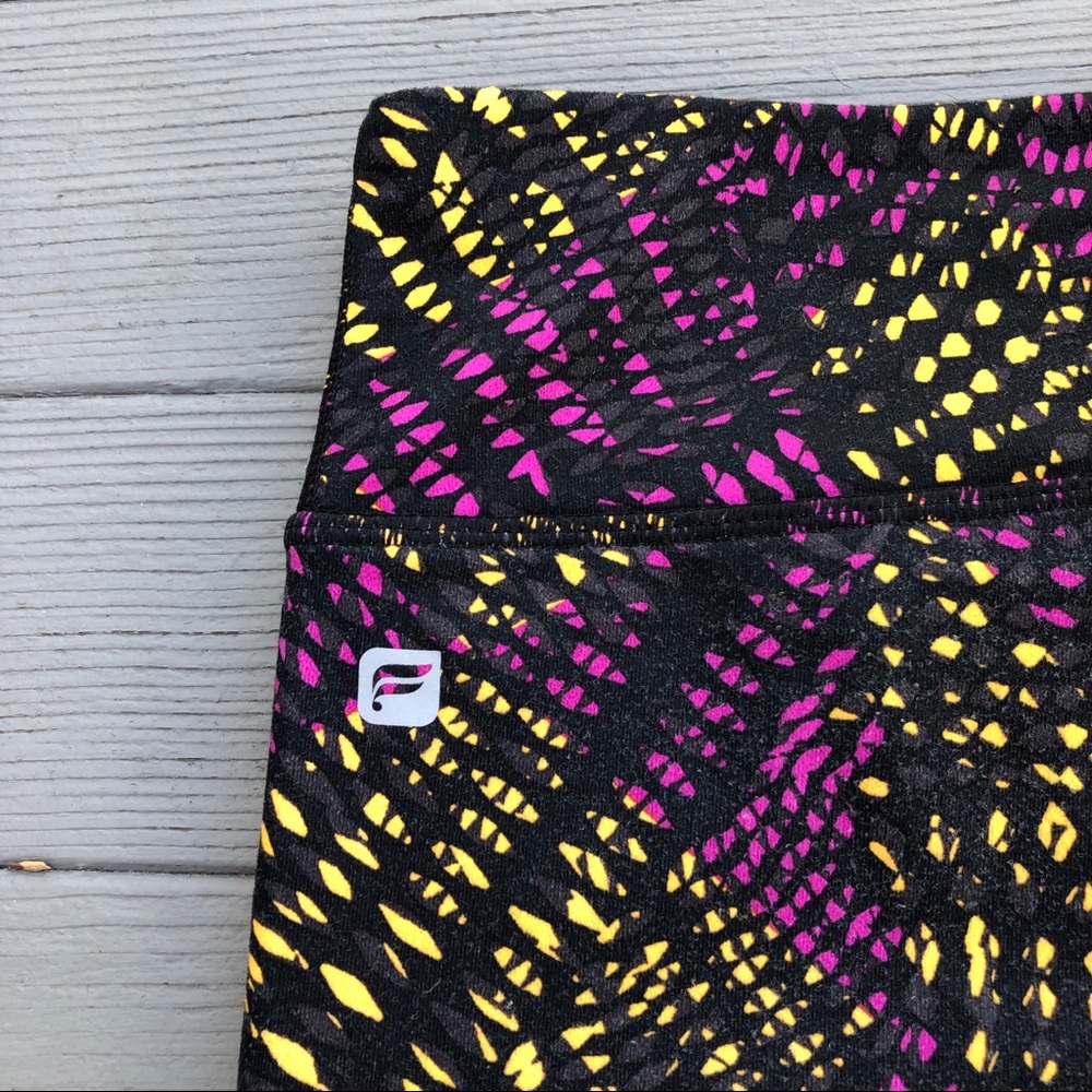 Fabletics Neon Geometric Dot Patterned Leggings S - image 7